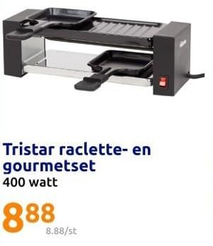 Promoties Tristar raclette- en gourmetset - Tristar - Geldig van 29/11/2023 tot 05/12/2023 bij Action