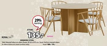 Promotions Arnborg stoel - Produit Maison - Jysk - Valide de 27/11/2023 à 26/12/2023 chez Jysk