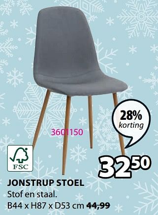Promoties Jonstrup stoel - Huismerk - Jysk - Geldig van 27/11/2023 tot 26/12/2023 bij Jysk