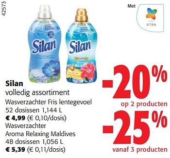 Promoties Silan volledig assortiment - Silan - Geldig van 29/11/2023 tot 12/12/2023 bij Colruyt