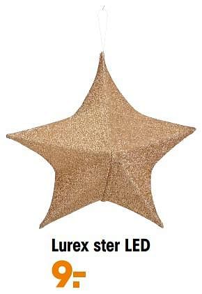 Promoties Lurex ster led - Huismerk - Kwantum - Geldig van 01/12/2023 tot 17/12/2023 bij Kwantum