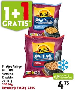 Promotions Frietjes airfryer mc cain - Mc Cain - Valide de 29/11/2023 à 05/12/2023 chez Smatch