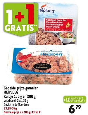 Promoties Gepelde grijze garnalen heiploeg - Heiploeg - Geldig van 29/11/2023 tot 05/12/2023 bij Smatch