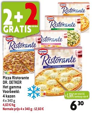 Promoties Pizza ristorante dr. oetker - Dr. Oetker - Geldig van 29/11/2023 tot 05/12/2023 bij Smatch