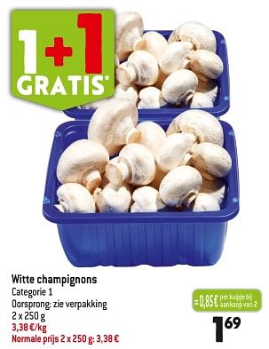 Promotions Witte champignons - Produit Maison - Smatch - Valide de 29/11/2023 à 05/12/2023 chez Smatch