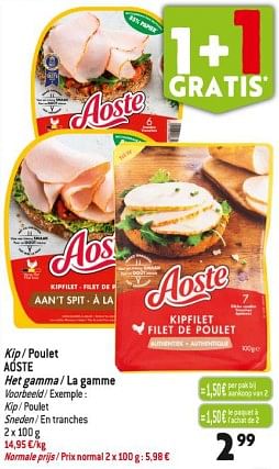 Promoties Kip - poulet aoste - Aoste - Geldig van 29/11/2023 tot 05/12/2023 bij Match