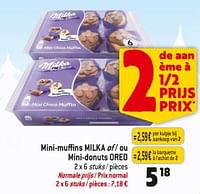 Promoties Mini-muffins milka - Milka - Geldig van 29/11/2023 tot 05/12/2023 bij Match