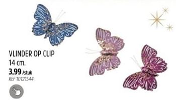 Promoties Vlinder op clip - Huismerk - Brico - Geldig van 29/11/2023 tot 28/12/2023 bij Brico