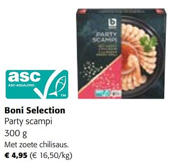 Promoties Boni selection party scampi - Boni - Geldig van 29/11/2023 tot 31/12/2023 bij Colruyt