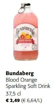 Promoties Bundaberg blood orange sparkling soft drink - Bundaberg - Geldig van 29/11/2023 tot 31/12/2023 bij Colruyt