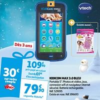 Promo Vtech kidicom max 3.0 chez Carrefour