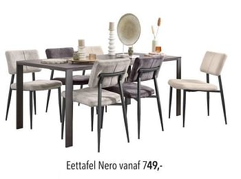 Promoties Eettafel nero - Huismerk - Pronto Wonen - Geldig van 03/12/2023 tot 09/12/2023 bij Pronto Wonen