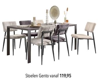 Promoties Stoelen gento - Huismerk - Pronto Wonen - Geldig van 03/12/2023 tot 09/12/2023 bij Pronto Wonen