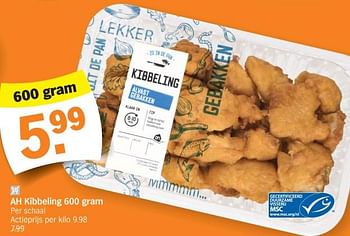 Promoties Ah kibbeling - Huismerk - Albert Heijn - Geldig van 04/12/2023 tot 10/12/2023 bij Albert Heijn