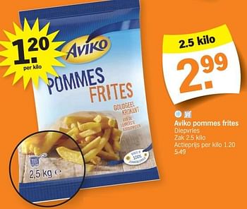 Promoties Aviko pommes frites - Aviko - Geldig van 04/12/2023 tot 10/12/2023 bij Albert Heijn