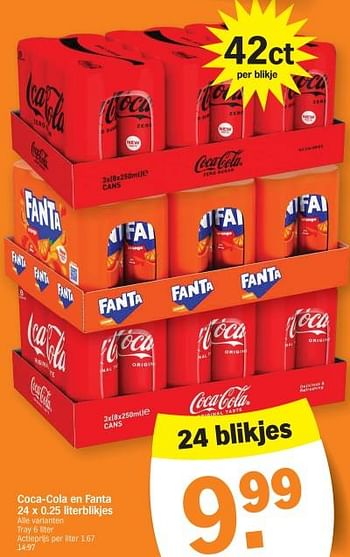 Promotions Coca-cola en fanta - Produit Maison - Albert Heijn - Valide de 04/12/2023 à 10/12/2023 chez Albert Heijn
