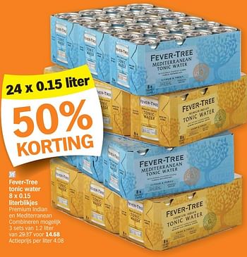 Promotions Fever-tree tonic water - Fever Tree - Valide de 04/12/2023 à 10/12/2023 chez Albert Heijn
