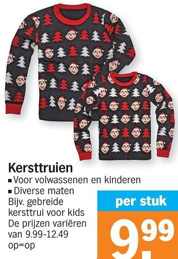 Promoties Gebreide kersttrui voor kids - Huismerk - Albert Heijn - Geldig van 04/12/2023 tot 10/12/2023 bij Albert Heijn
