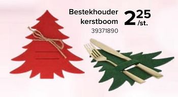 Promoties Bestekhouder kerstboom - Huismerk - Euroshop - Geldig van 17/11/2023 tot 31/12/2023 bij Euro Shop