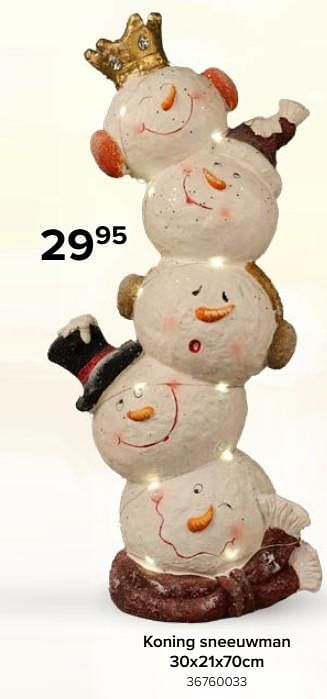 Promoties Koning sneeuwman - Huismerk - Euroshop - Geldig van 17/11/2023 tot 31/12/2023 bij Euro Shop