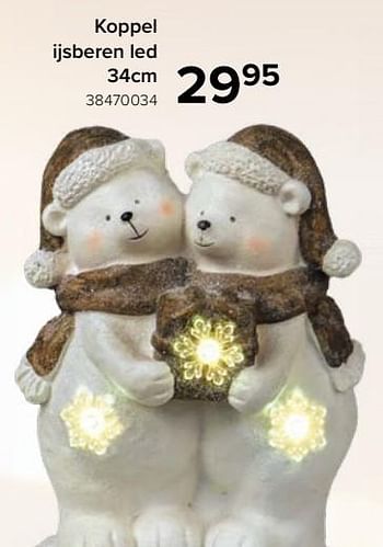 Promoties Koppel ijsberen led - Huismerk - Euroshop - Geldig van 17/11/2023 tot 31/12/2023 bij Euro Shop