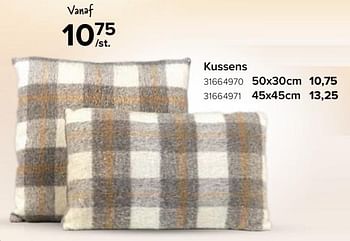 Promoties Kussens - Huismerk - Euroshop - Geldig van 17/11/2023 tot 31/12/2023 bij Euro Shop