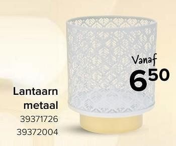 Promoties Lantaarn metaal - Huismerk - Euroshop - Geldig van 17/11/2023 tot 31/12/2023 bij Euro Shop