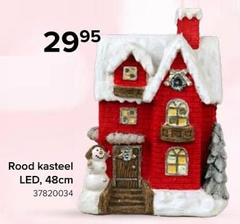 Promoties Rood kasteel led - Huismerk - Euroshop - Geldig van 17/11/2023 tot 31/12/2023 bij Euro Shop
