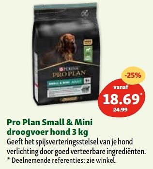 Promoties Pro plan small + mini droogvoer hond - Purina - Geldig van 06/12/2023 tot 11/12/2023 bij Maxi Zoo