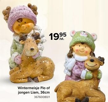 Promoties Wintermeisje flo of jongen liam - Huismerk - Euroshop - Geldig van 17/11/2023 tot 31/12/2023 bij Euro Shop