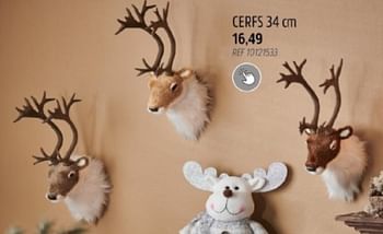 Promotions Cerfs - Produit maison - Brico - Valide de 29/11/2023 à 28/12/2023 chez Brico