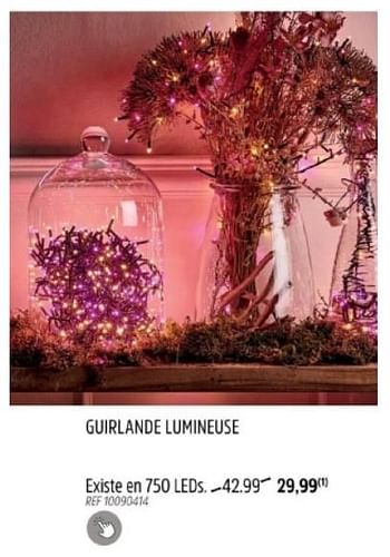 Promotions Guirlande lumineuse 750 leds - Produit maison - Brico - Valide de 29/11/2023 à 28/12/2023 chez Brico