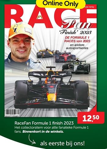 Promoties Racefan formule 1 finish 2023 - Huismerk - Boekenvoordeel - Geldig van 02/12/2023 tot 10/12/2023 bij BoekenVoordeel