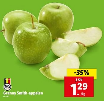 Promoties Granny smith-appelen - Huismerk - Lidl - Geldig van 06/12/2023 tot 12/12/2023 bij Lidl