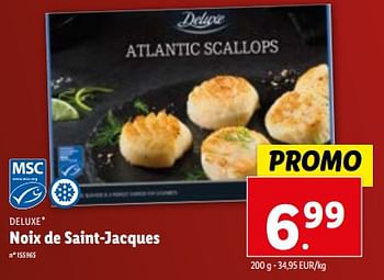 Promotions Noix de saint-jacques - Deluxe - Valide de 06/12/2023 à 12/12/2023 chez Lidl