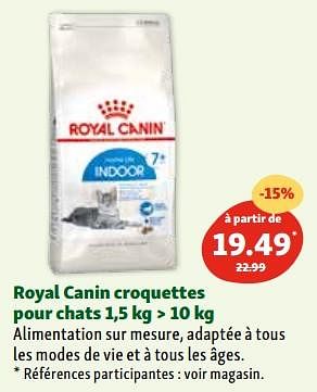 Promotions Royal canin croquettes pour chats - Royal Canin - Valide de 06/12/2023 à 11/12/2023 chez Maxi Zoo