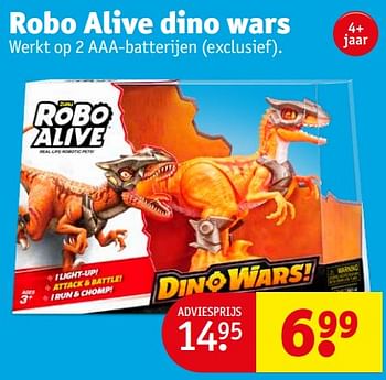 Promoties Robo alive dino wars - Zuru - Geldig van 05/12/2023 tot 10/12/2023 bij Kruidvat