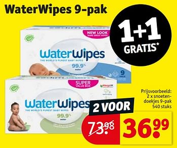 Promoties Snoetendoekjes - WaterWipes - Geldig van 05/12/2023 tot 10/12/2023 bij Kruidvat
