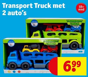 Promoties Transport truck met 2 auto’s - Huismerk - Kruidvat - Geldig van 05/12/2023 tot 10/12/2023 bij Kruidvat