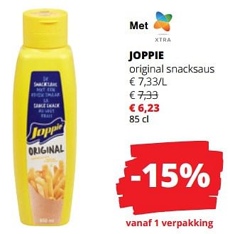 Promoties Joppie original snacksaus - Elite - Geldig van 30/11/2023 tot 13/12/2023 bij Spar (Colruytgroup)