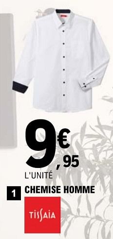 Tissaia chemise homme hot sale