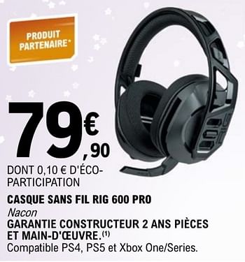 Casque Sans Fil Rig 600 Pro Hs Ps4/ps5 - PS5
