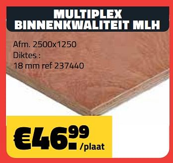 Promoties Multiplex binnenkwaliteit mlh - Huismerk - Bouwcenter Frans Vlaeminck - Geldig van 04/12/2023 tot 31/12/2023 bij Bouwcenter Frans Vlaeminck