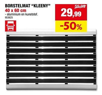 Promoties Borstelmat kleeny - Huismerk - Hubo  - Geldig van 06/12/2023 tot 17/12/2023 bij Hubo