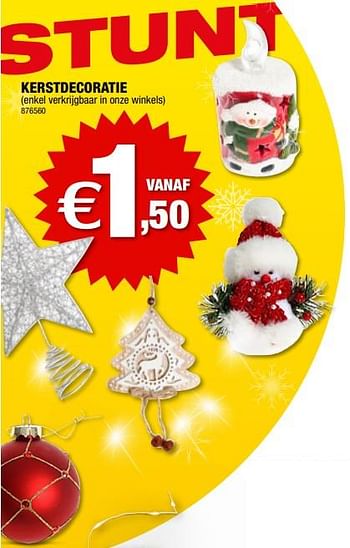 Promoties Kerstdecoratie - Huismerk - Hubo  - Geldig van 06/12/2023 tot 17/12/2023 bij Hubo