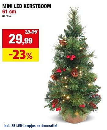Promoties Mini led kerstboom - Huismerk - Hubo  - Geldig van 06/12/2023 tot 17/12/2023 bij Hubo