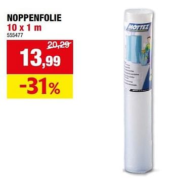 Promotions Noppenfolie - Mottez - Valide de 06/12/2023 à 17/12/2023 chez Hubo