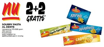 Promoties Soubry spaghetti fijn - Soubry - Geldig van 06/12/2023 tot 12/12/2023 bij Jumbo