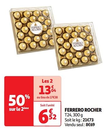 Promo FERRERO ROCHER ORIGINS chez Auchan