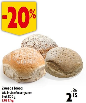 Promoties Zweeds brood - Huismerk - Smatch - Geldig van 06/12/2023 tot 12/12/2023 bij Smatch